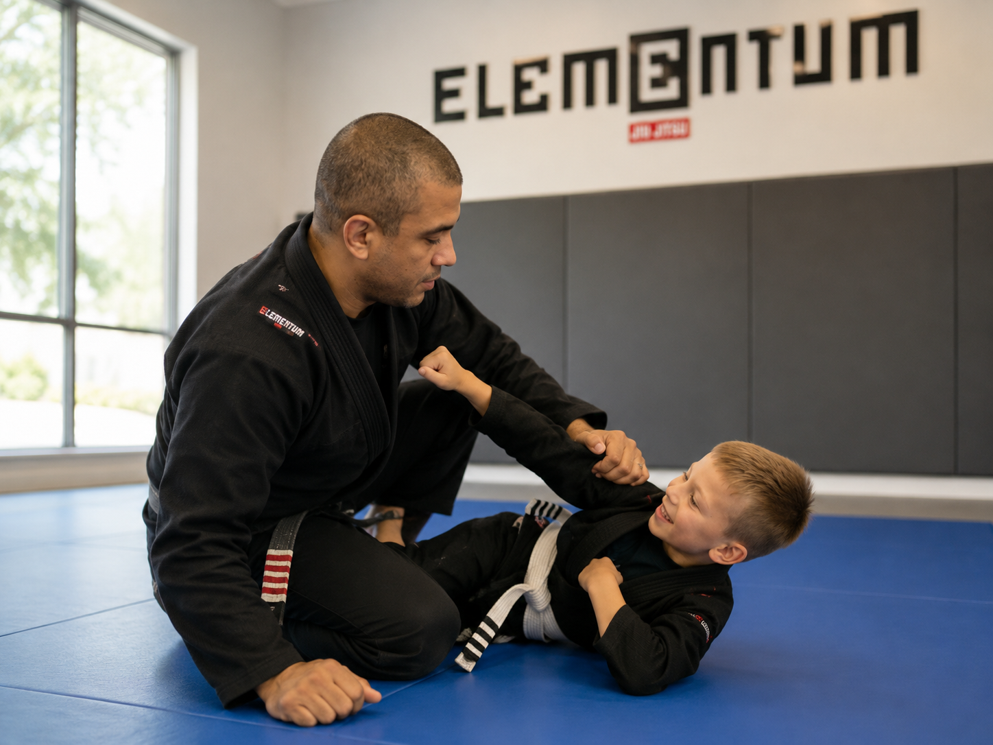 Private lesson with instructor and young student